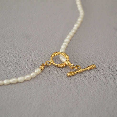 Mini Rice Pearls Beaded Necklace l Bracelet - Zafari Studio - Zafari Jewlery